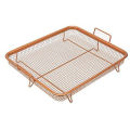 Manufacturer direct sell Non-Stick Oven Basket Tray Copper Air Fryer Copper Crisper Baking Tray